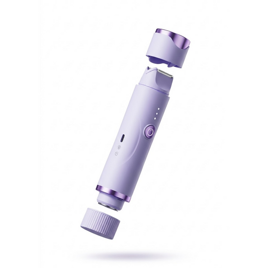 Cordless 2-in-1 Electric Shaver & Trimmer for Women – IPX7 Waterproof Wet/Dry Body Grooming Kit with USB-C