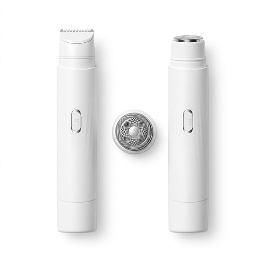 2-in-1 Women's Electric Shaver & Hair Trimmer | Wet/Dry Waterproof Body Groomer